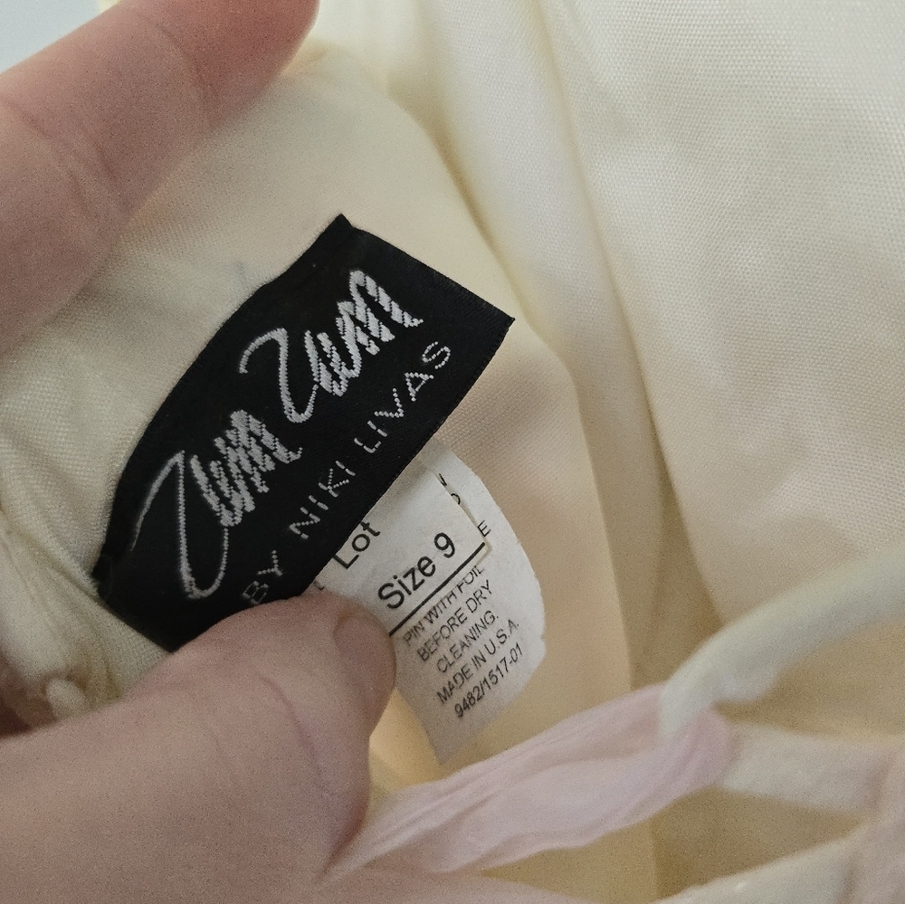 Vintage Zum Zum Pink Stripes Tulle Mermaid Dress sz 9 *needs Cleaned* - Picture 11 of 16